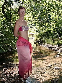 In riverbed little river Sherbikha