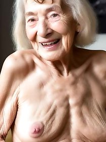 Naughty old hellcat is fingering herself