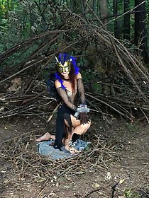 Real GILF Tina with big natural tits and hairy pussy