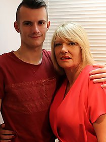 Naughty British housewife doing her toy boy