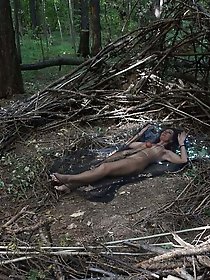 In Forest Cradle with Apple