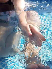 Enjoying water-based playtime