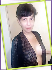 Slim aged mama is baring it all on picture