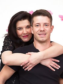 Horny housewife playing with her younger lover