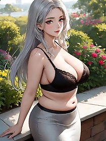 An incredibly seductive older woman showcases her skills