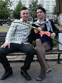 Naughty housewife doing her horny toy boy