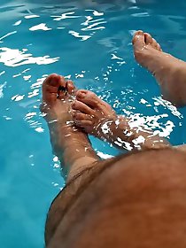 The two of them and the quad bike