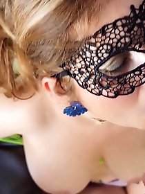 Spicy mature lady in her solo play